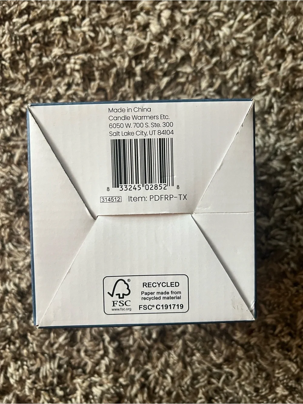 Small Rose Porcelain Essential Oil Diffuser New In Box (Open Box)